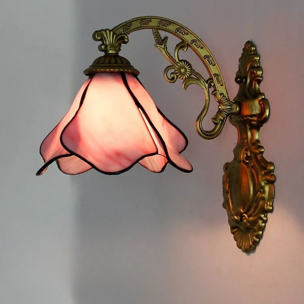 Applique murale fleur style tiffany