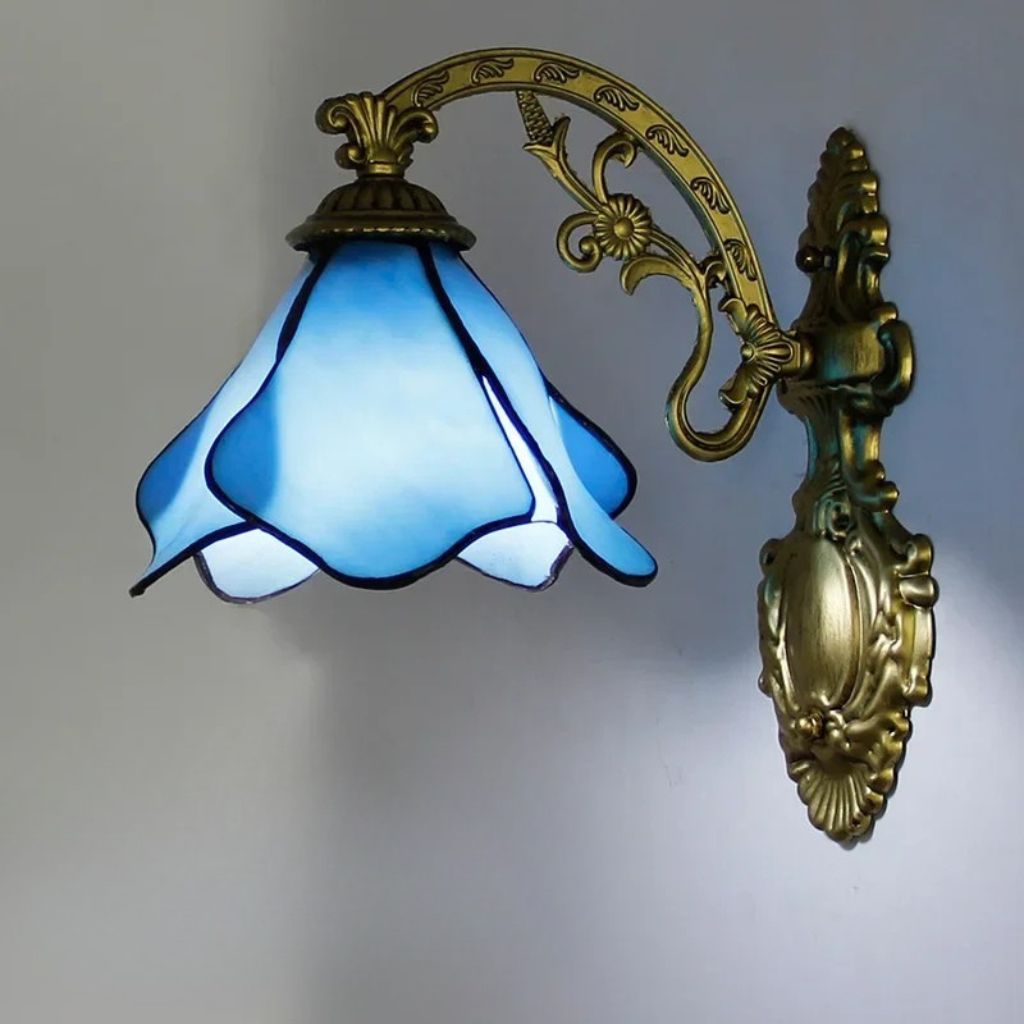 Applique murale fleur style tiffany