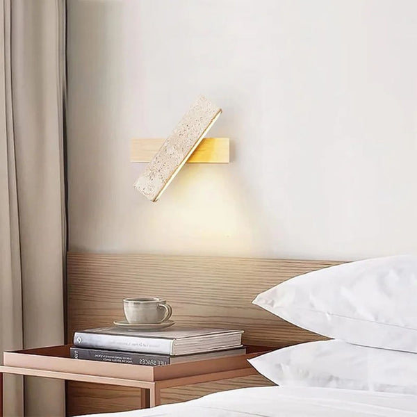 Applique murale travertin orientable