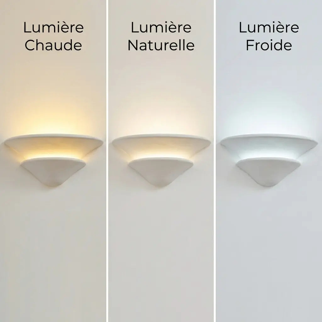 Applique murale ceramique blanche