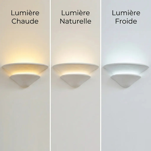 Applique murale ceramique blanche