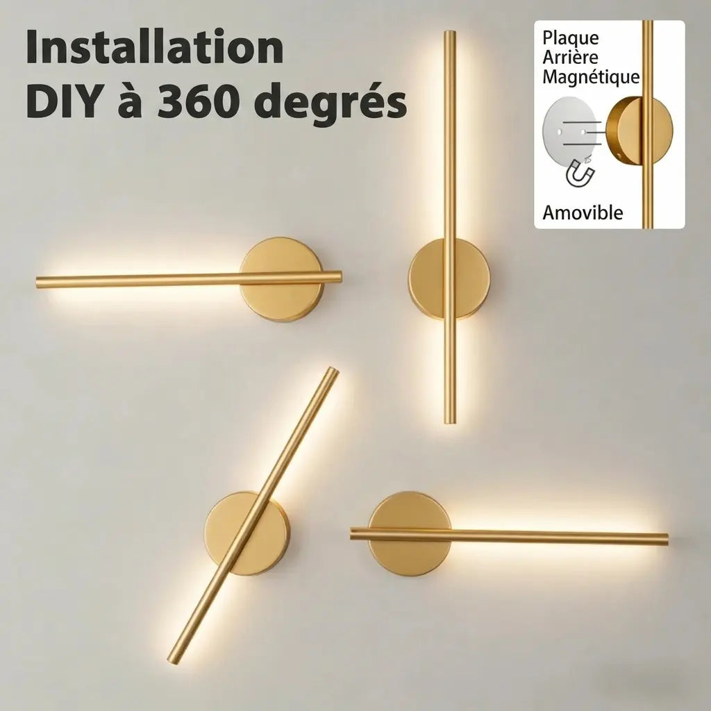 Applique murale barre led design