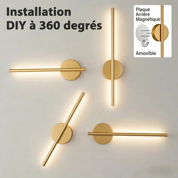 Applique murale barre led design