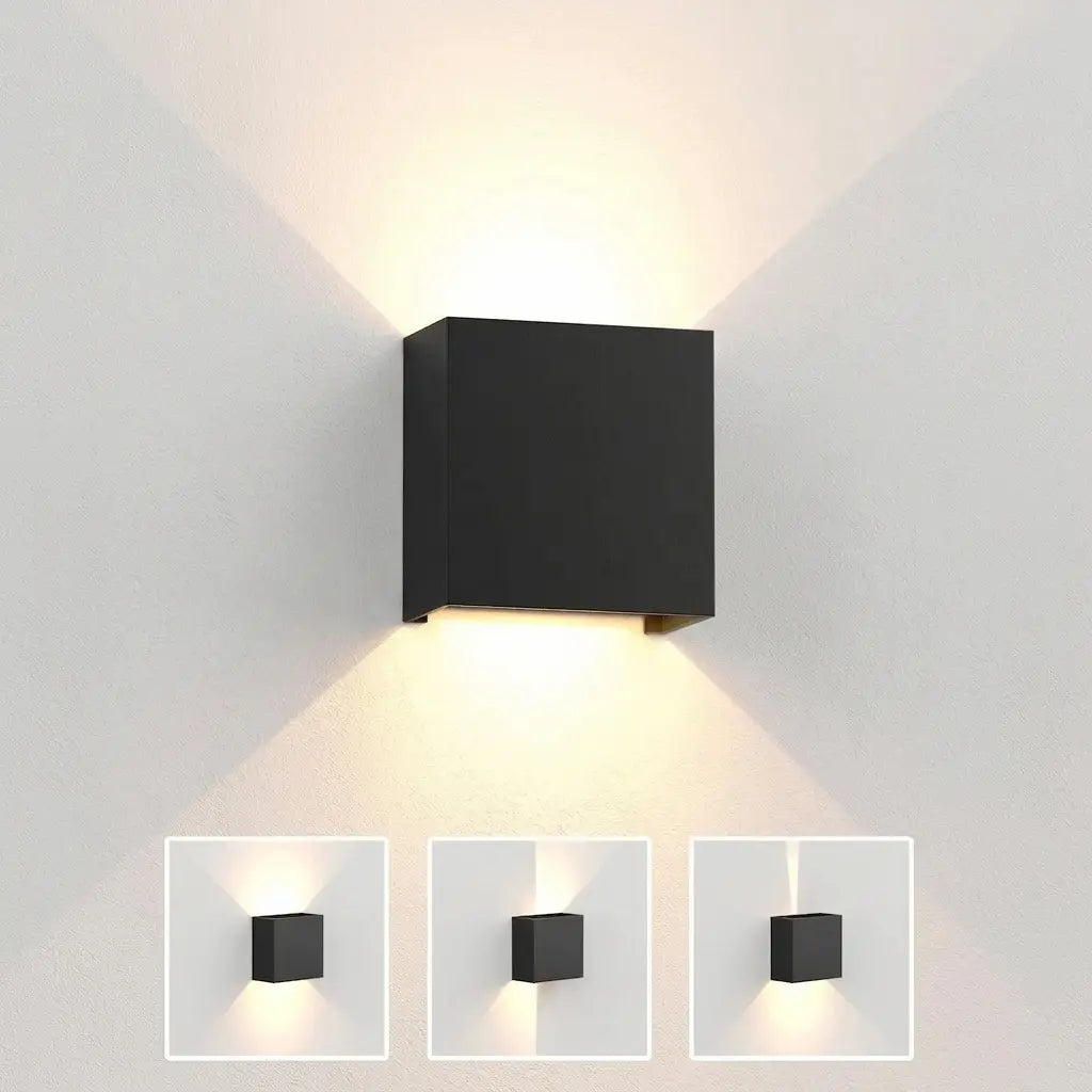 Applique murale LED carré sconce 6W intérieur extérieur