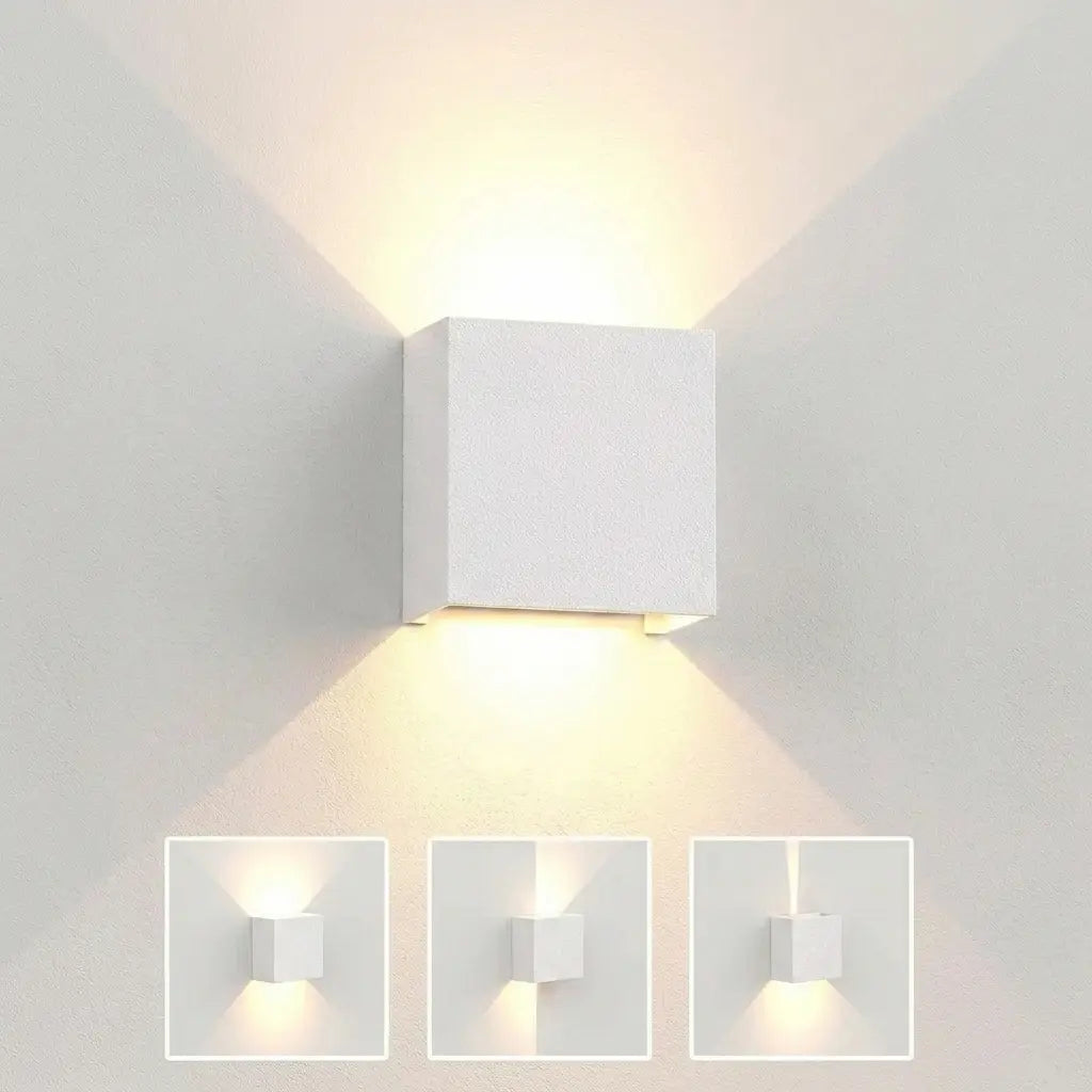Applique murale LED carré sconce 6W intérieur extérieur