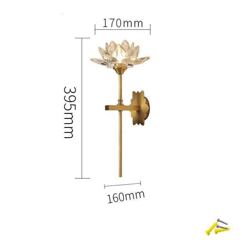 Applique murale en forme de fleur
