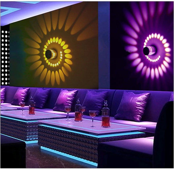 Applique murale LED spirale RGB