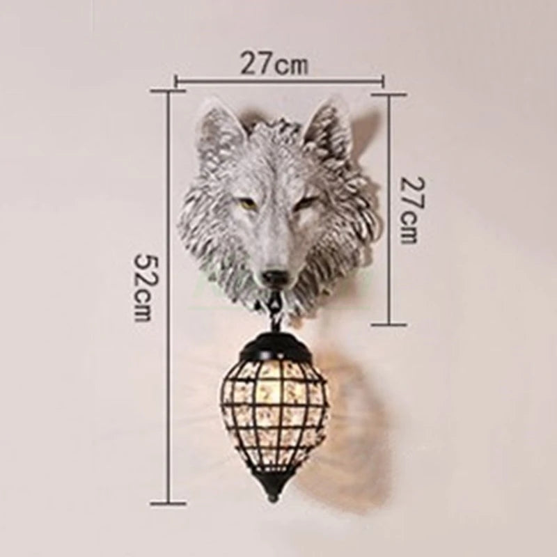 Applique murale loup