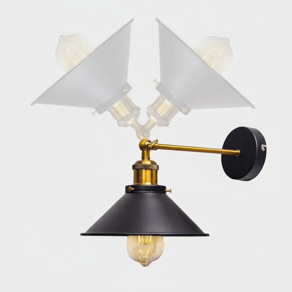 Applique murale noire vintage