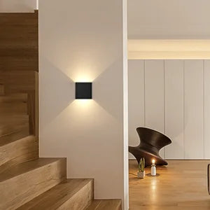 Applique murale LED carré sconce 6W intérieur extérieur