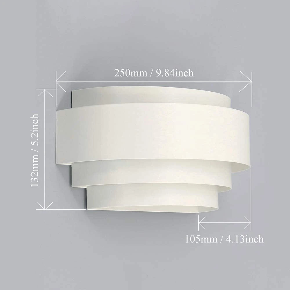Applique murale baroque blanche