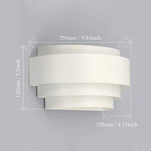 Applique murale baroque blanche