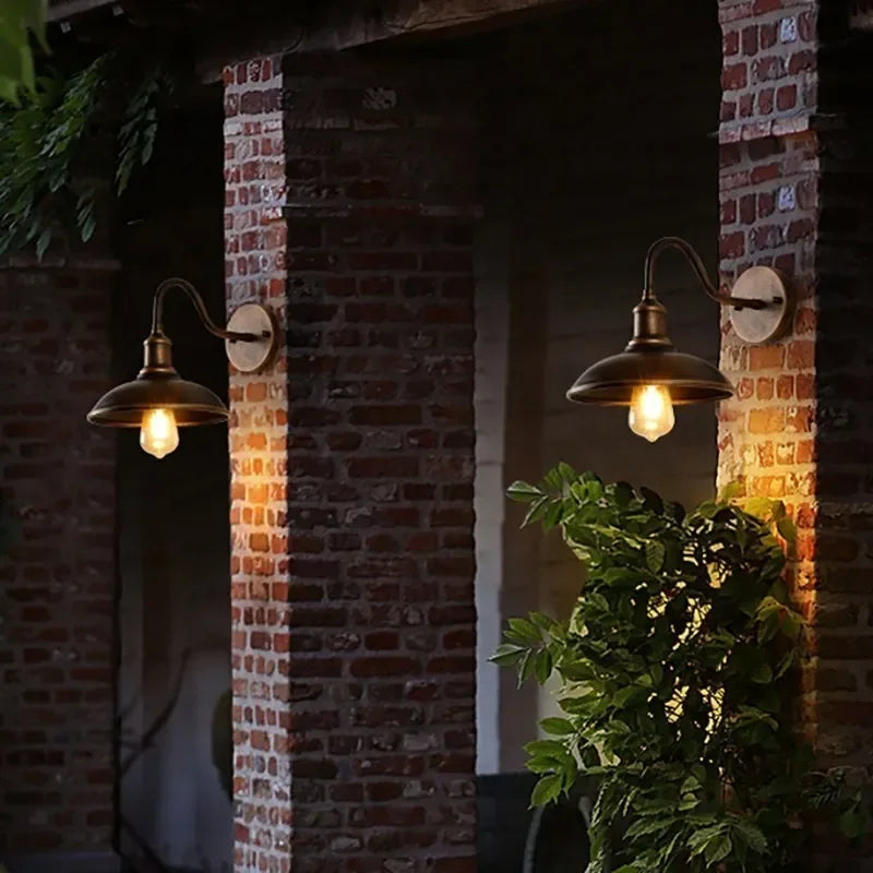Applique murale exterieur led vintage