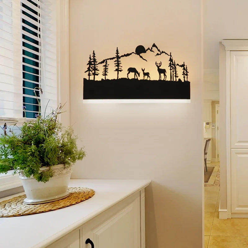 Applique murale silhouettes animaux