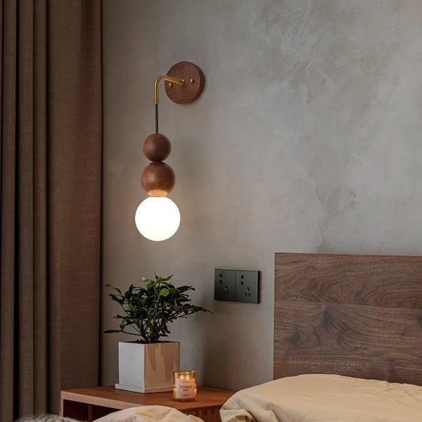 Applique murale ronde suspendue