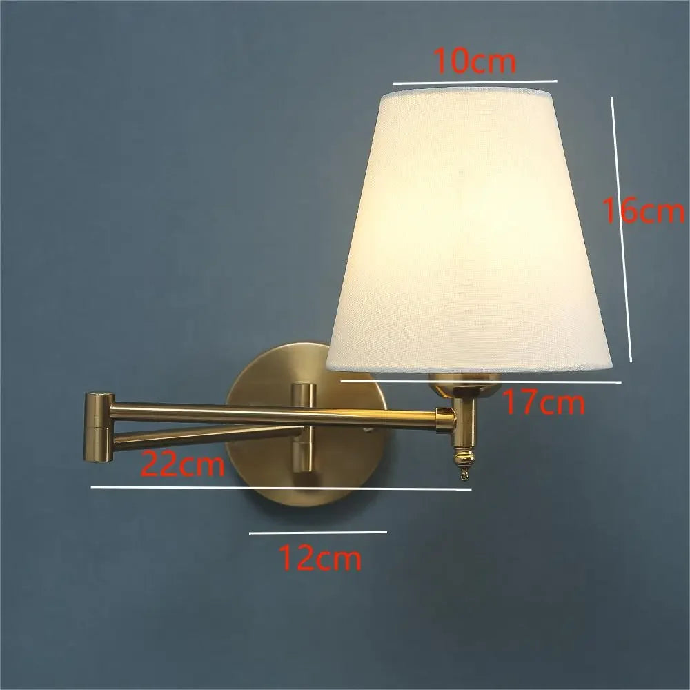 Applique murale articulée chambre