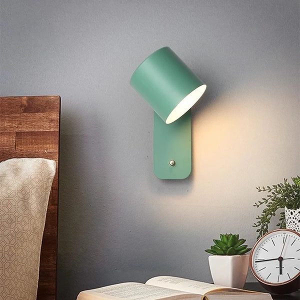 Applique murale blanche avec interrupteur