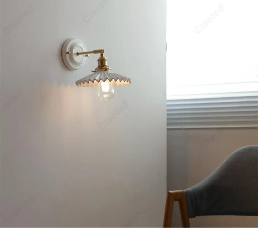 Applique murale retro en verre