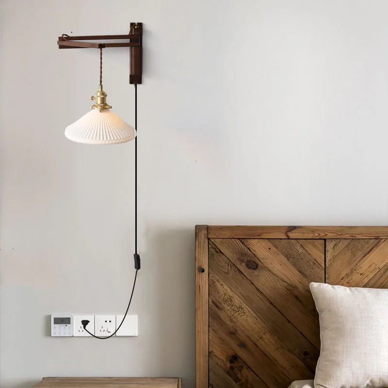 Applique murale articulée bois