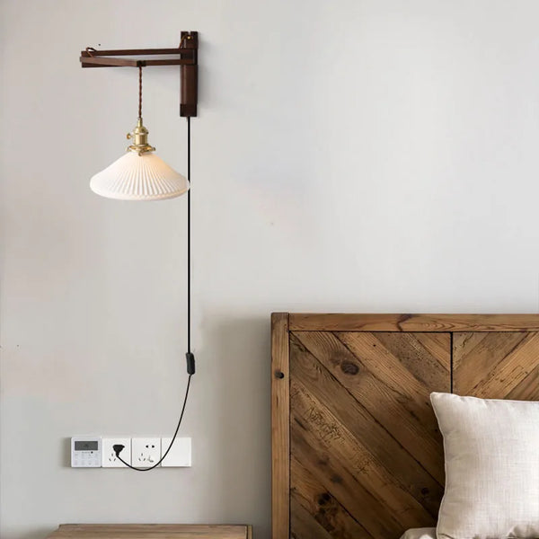 Applique murale articulée bois