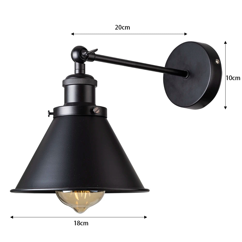 Applique murale noire vintage