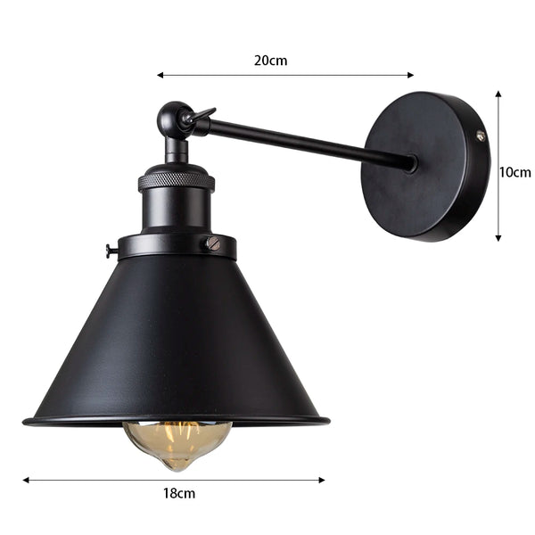 Applique murale noire vintage