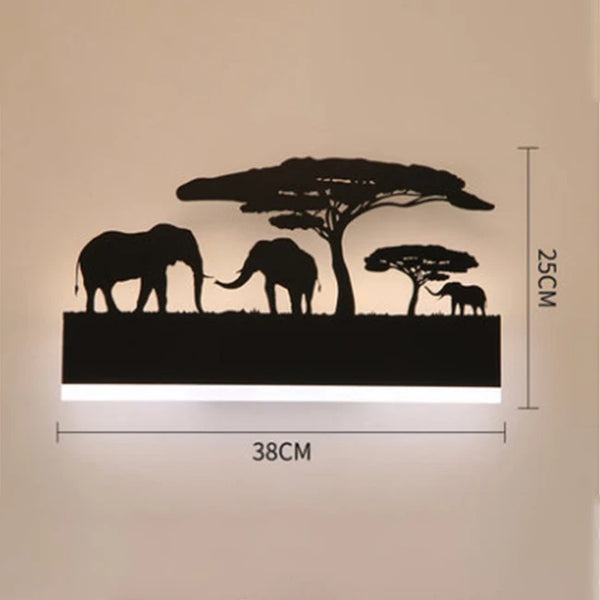 Applique murale silhouettes animaux