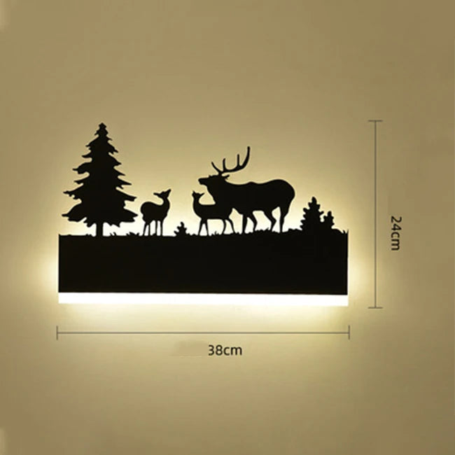 Applique murale silhouettes animaux
