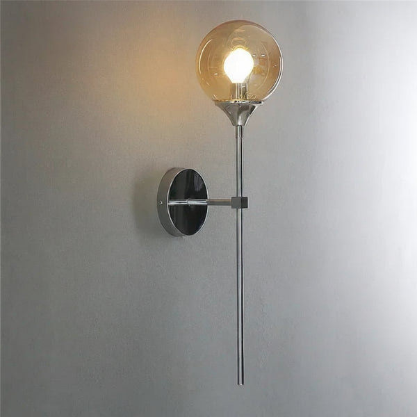 Applique murale boule en verre nordique