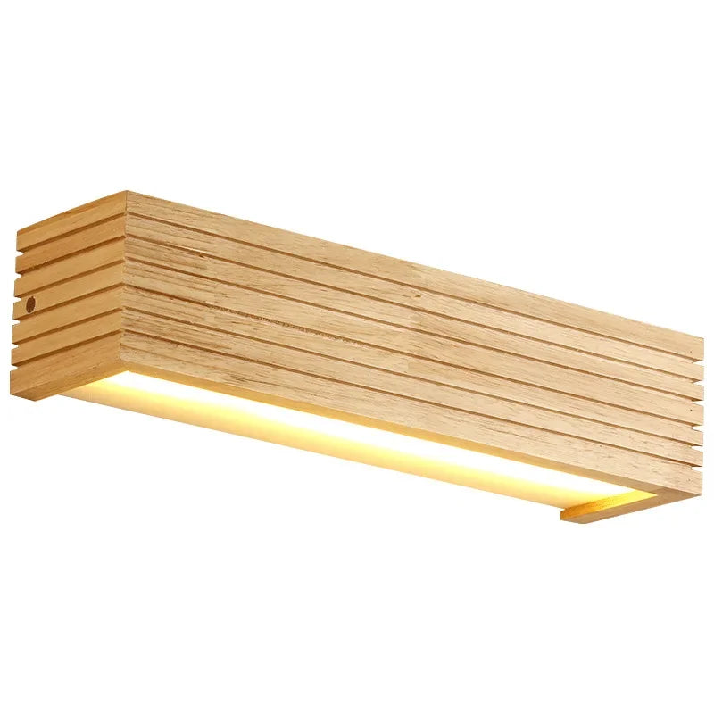 Applique murale salle de bain LED Bois