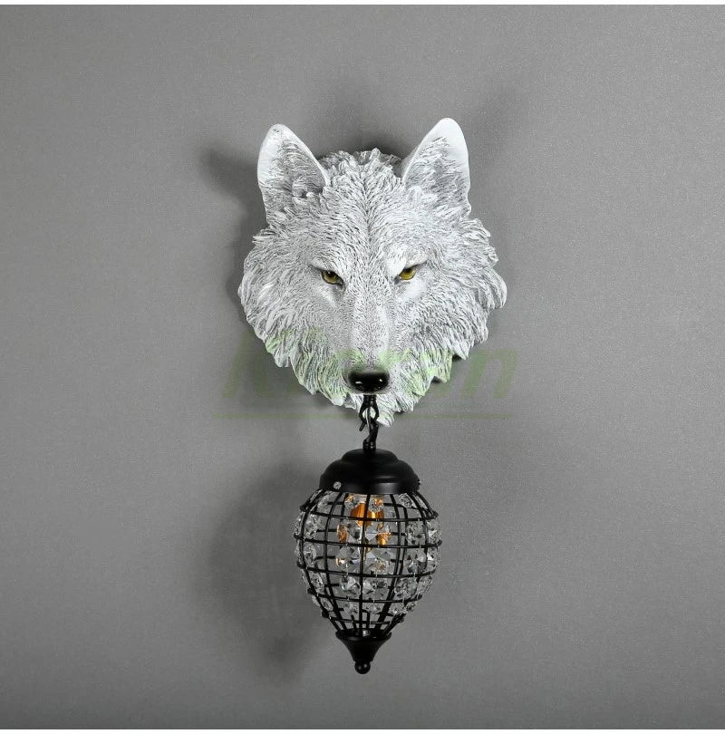 Applique murale loup