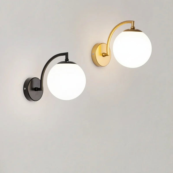 Applique murale boule verre LED nordique minimaliste