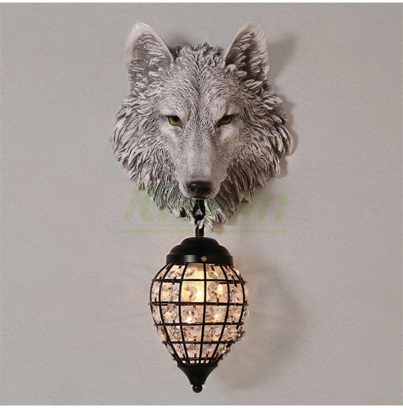 Applique murale loup