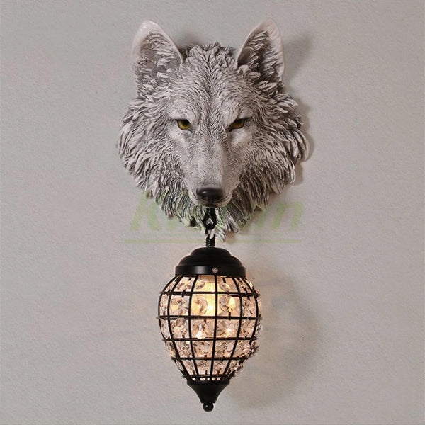 Applique murale loup