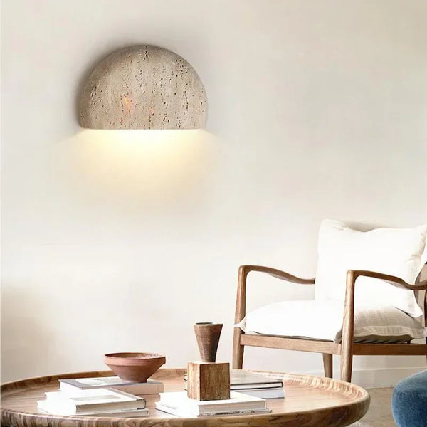 Applique murale salon style pierre