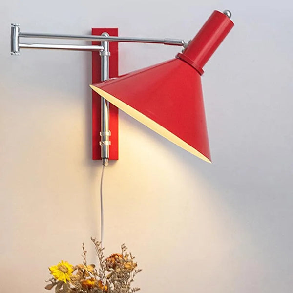 Applique murale abat jour coloré
