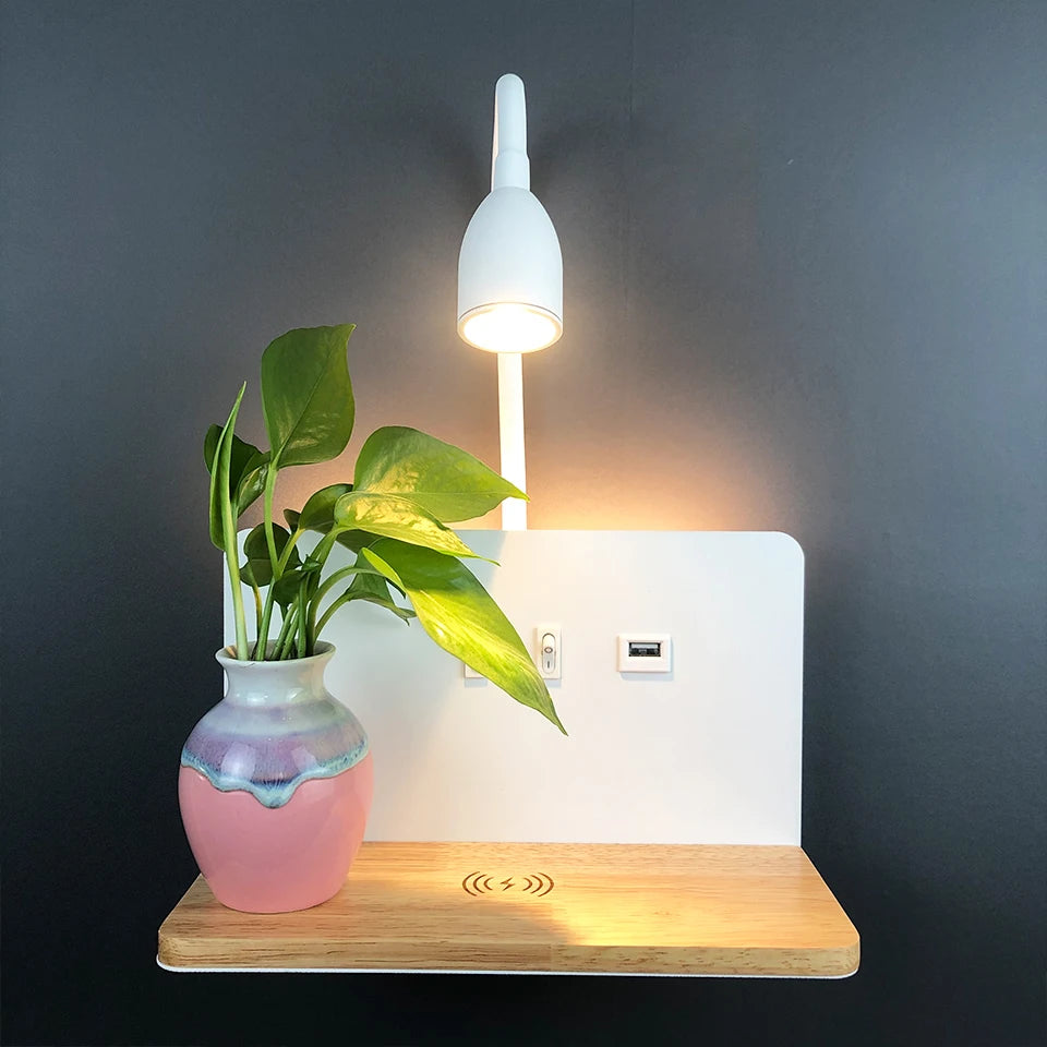 Applique murale tete de lit liseuse et recharge
