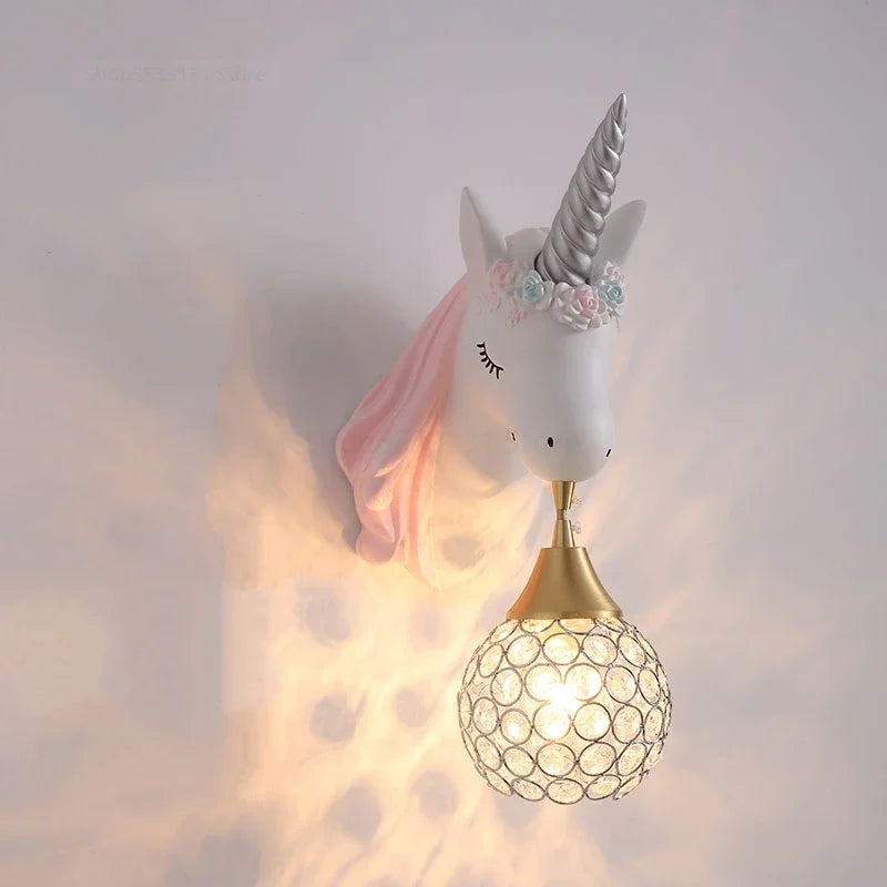 Applique murale licorne