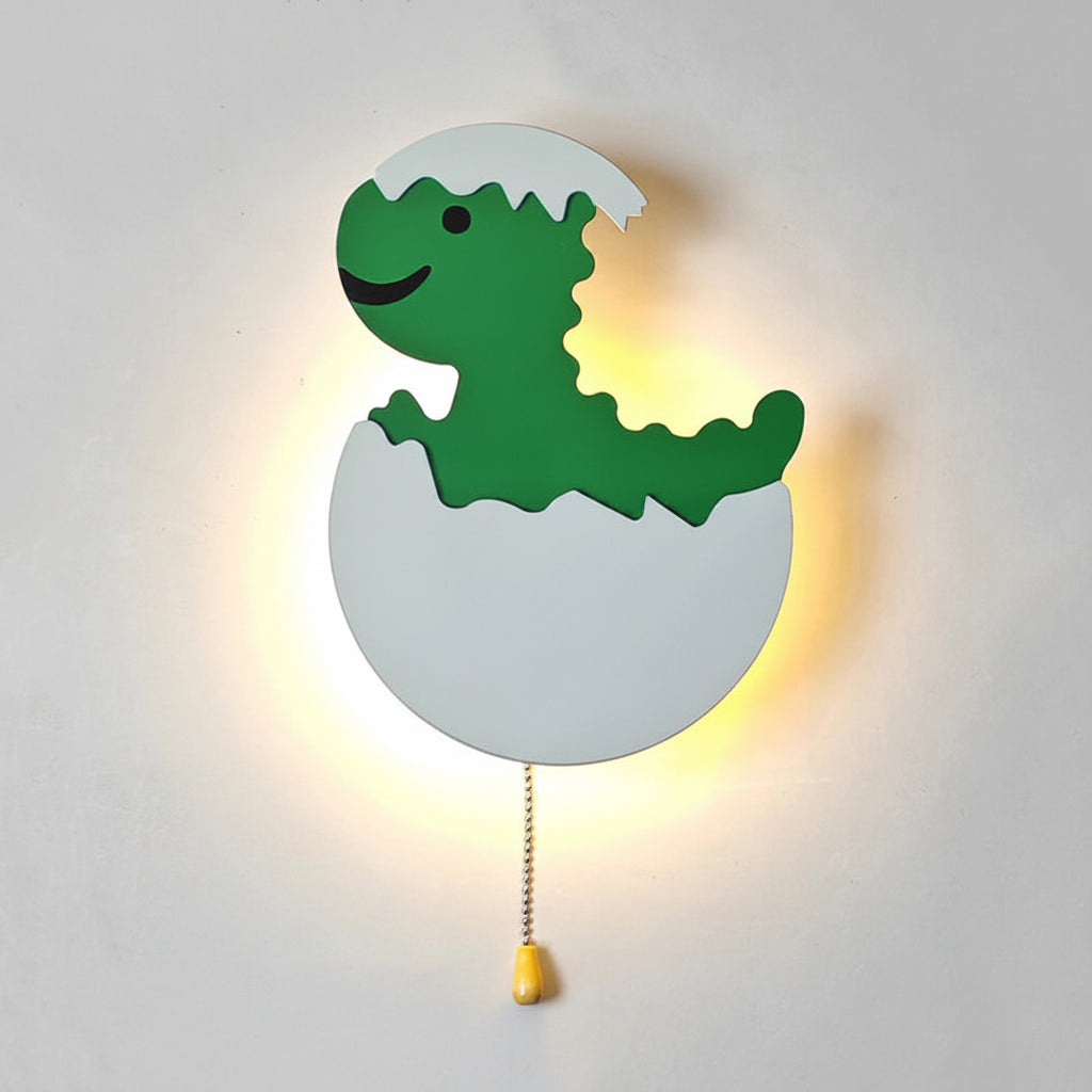 Applique murale dinosaure vert