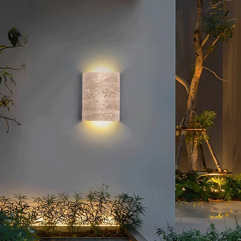 Applique murale travertin naturel