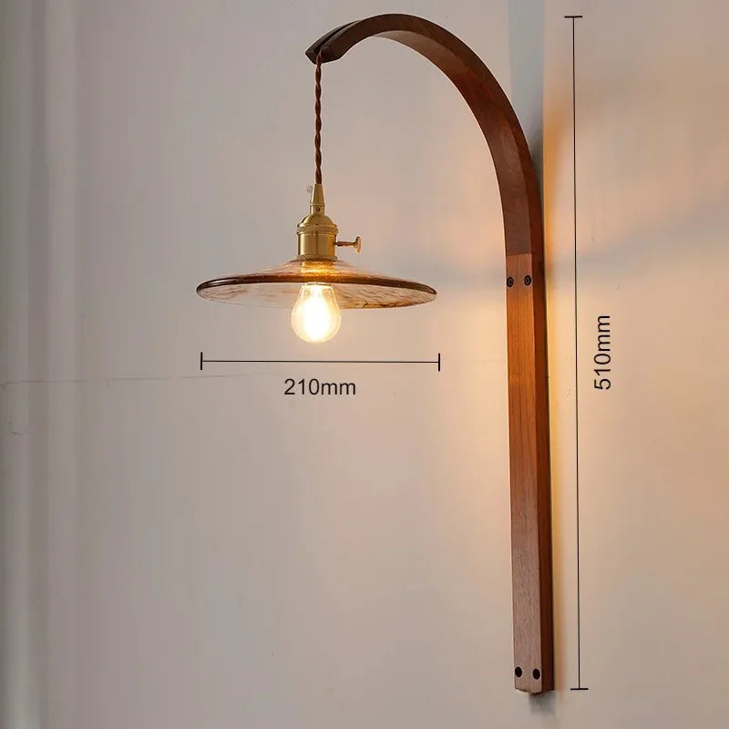 Applique murale abat jour suspendue