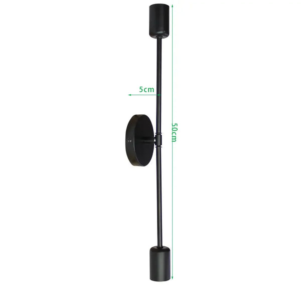 Applique murale noire double cuisine