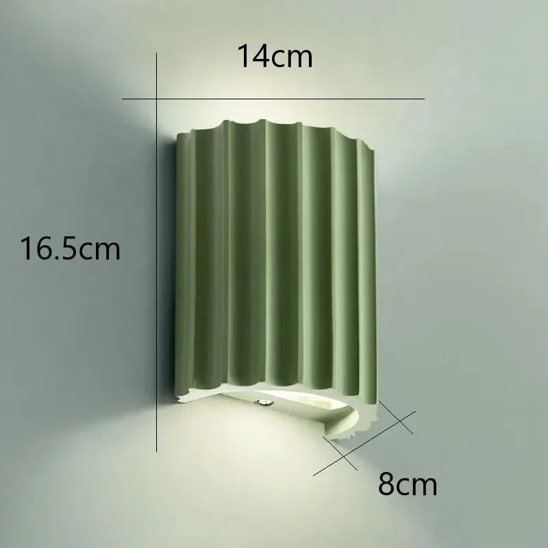 Applique murale minimaliste verte