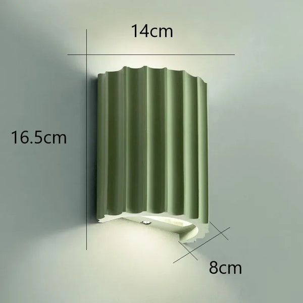 Applique murale minimaliste verte