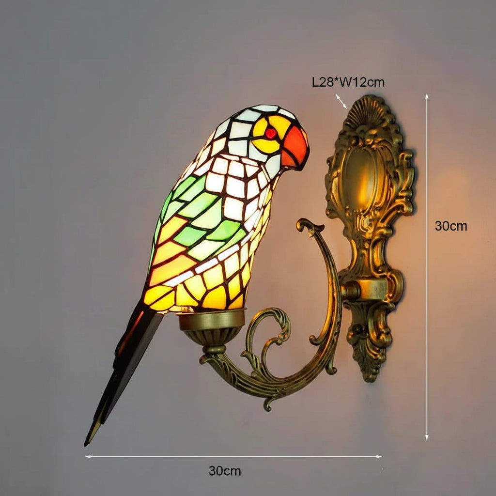 Applique murale perroquet