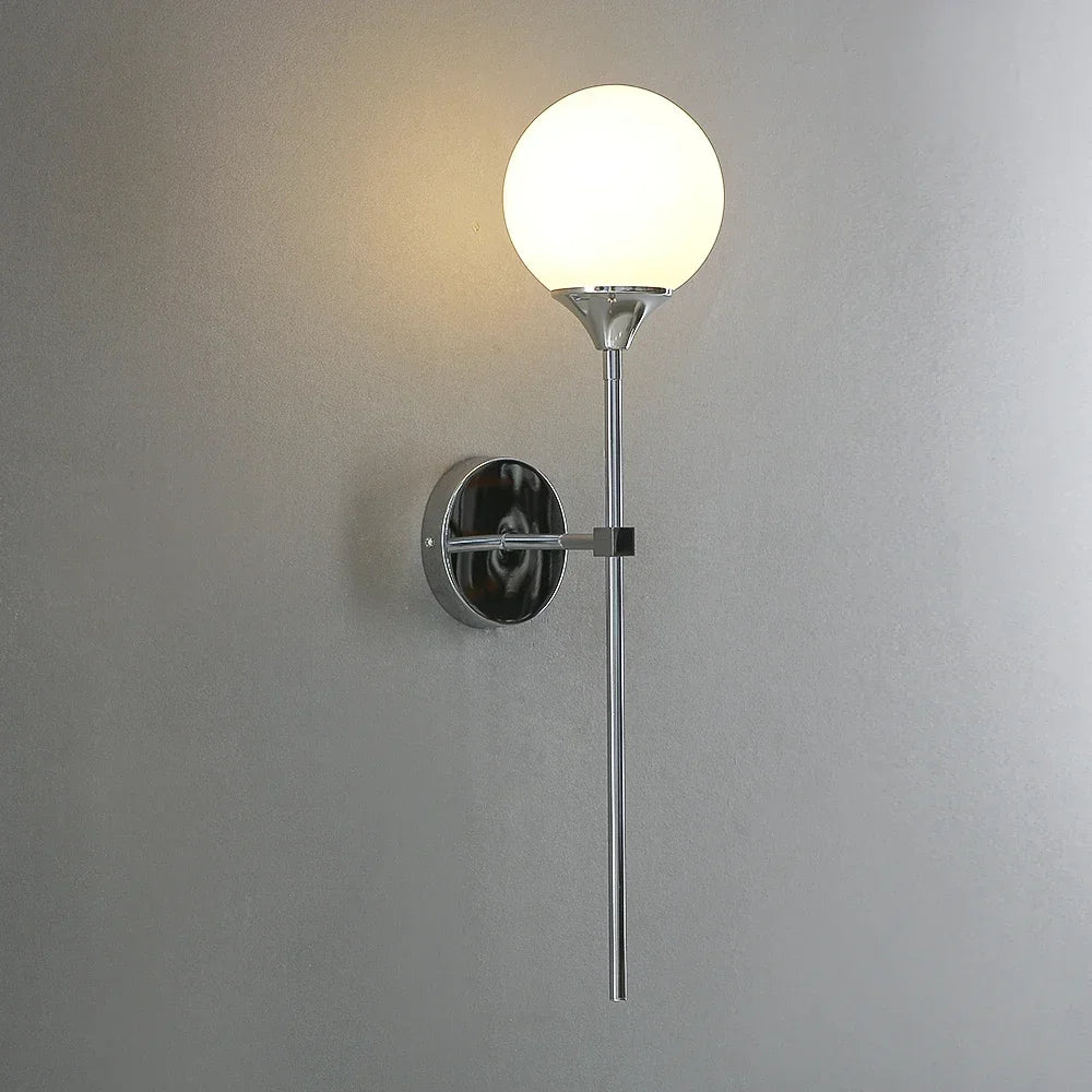 Applique murale boule en verre nordique