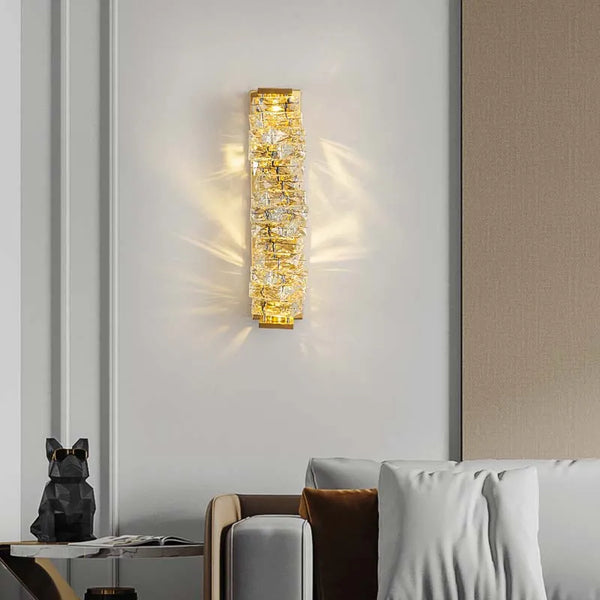 Applique murale artisanale en verre