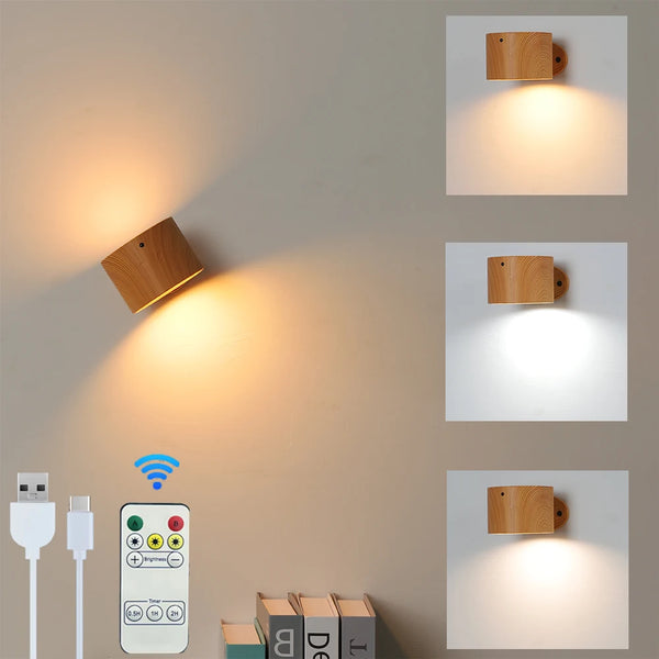 Applique murale interieur sans fil avec télécommande