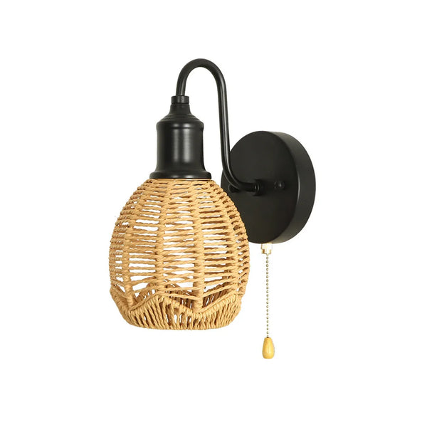 Applique murale bambou et metal