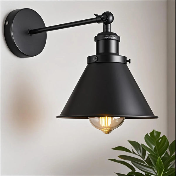 Applique murale noire vintage